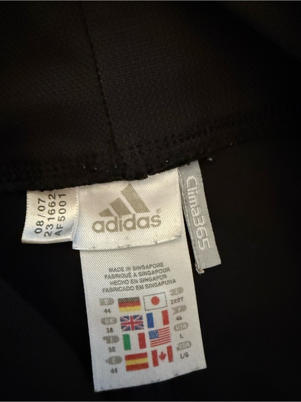 Adidas Clima365 Y2K Black Red 3 Stripe Wide Leg Track Pants Women’s L - Picture 3 of 7